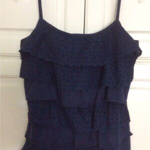 Mini Boden Navy Blue Layered Camisole